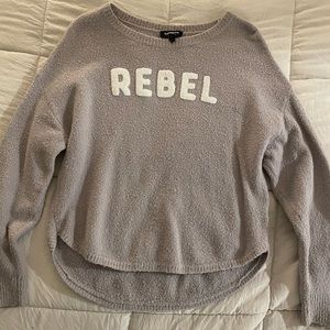 Express “Rebel” crewneck sweater